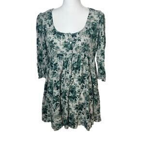 Denim & Supply Ralph Lauren scoop neck 3/4 sleeve baby doll mini dress size M